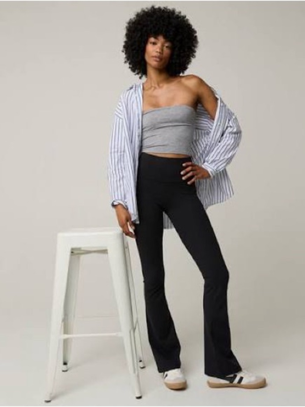 Offline by Aerie The Hugger Bootcut High Rise Legging - Black